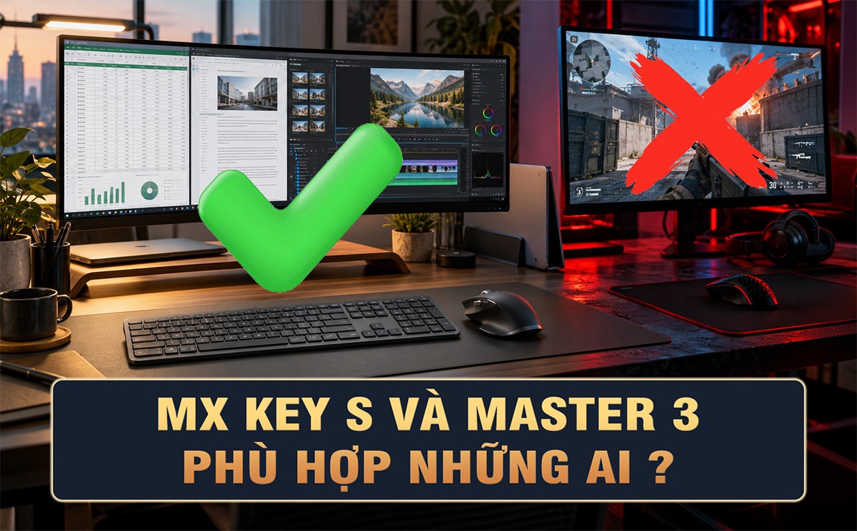MX Keys S và MX Master 3S phù hợp những ai?