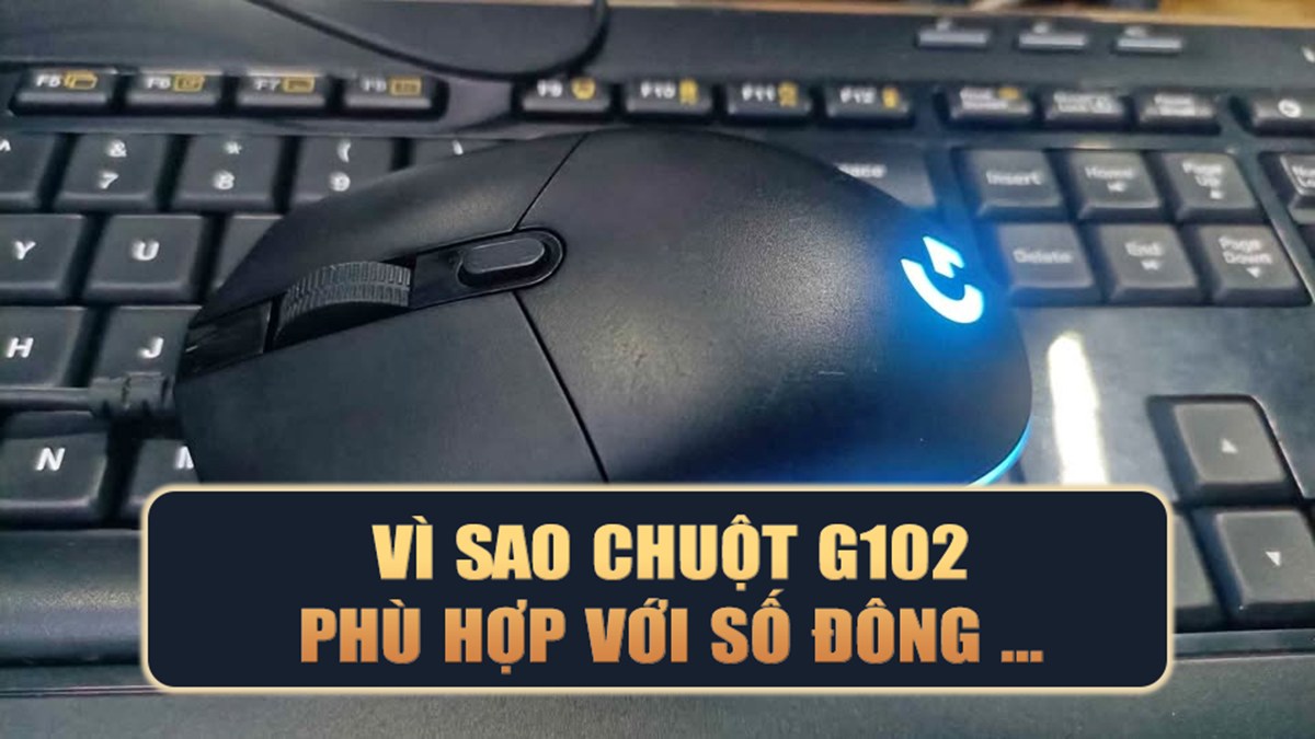 Vì sao chuột G102 phù hợp với số đông